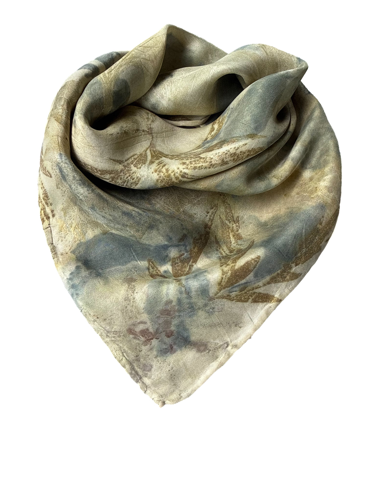 Ecoprinted Silk Scarf