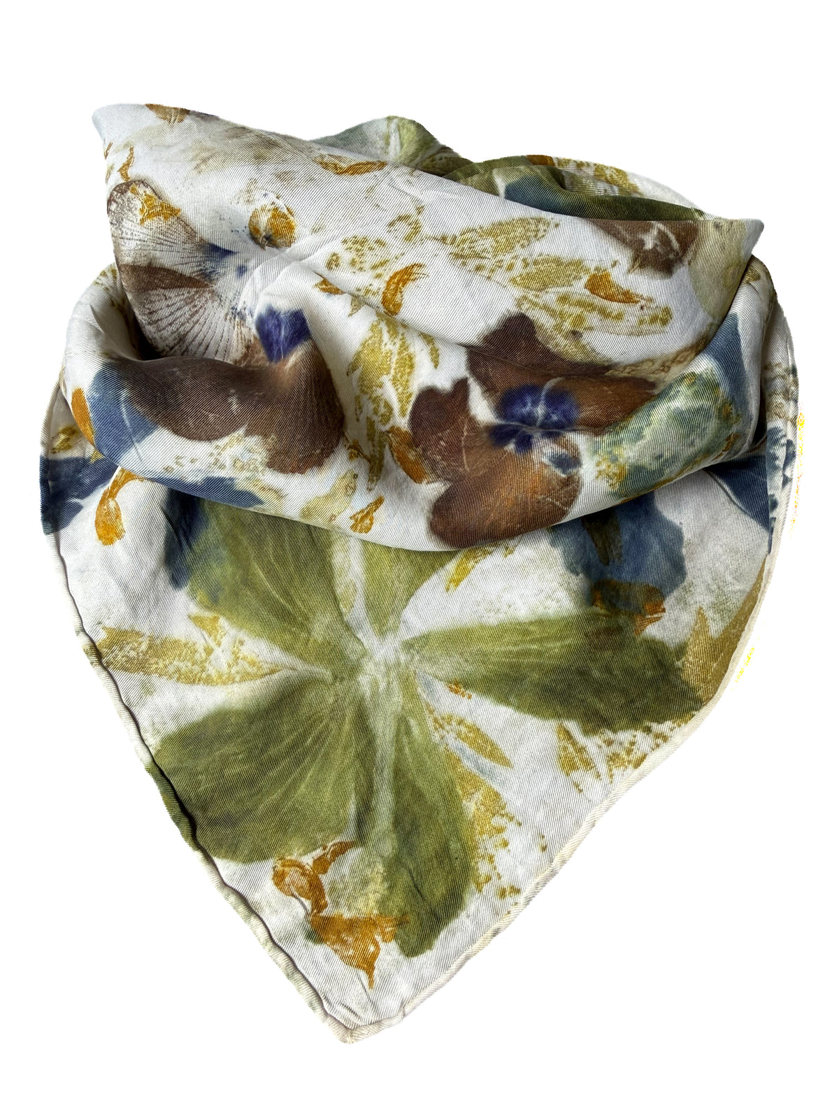 Ecoprinted Silk Scarf