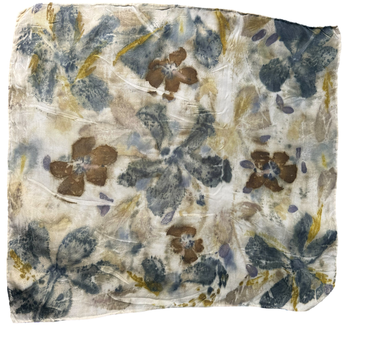 Ecoprinted Silk Scarf