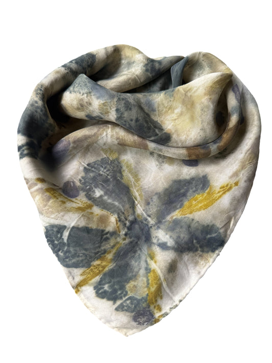 Ecoprinted Silk Scarf
